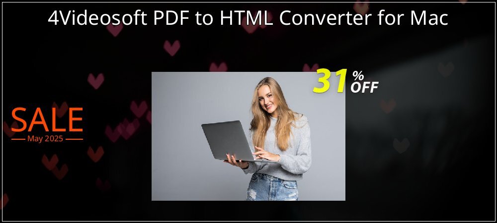 4Videosoft PDF to HTML Converter for Mac coupon on Constitution Memorial Day discounts