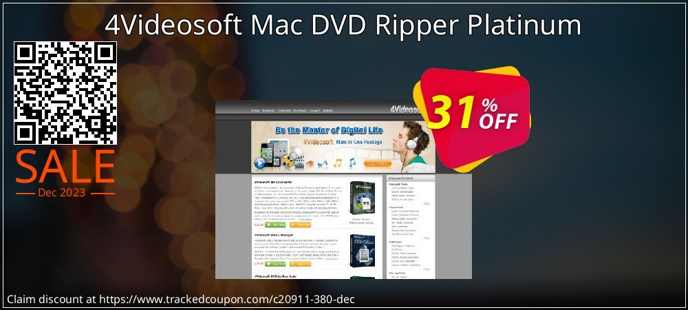 4Videosoft Mac DVD Ripper Platinum coupon on National Walking Day promotions