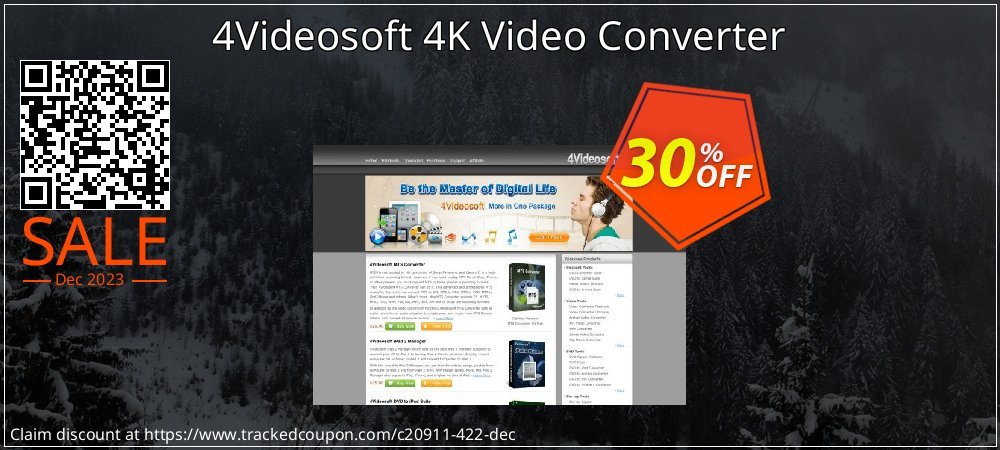 Get 30% OFF 4Videosoft 4K Video Converter offering discount