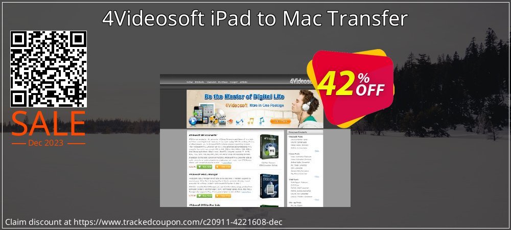 4Videosoft iPad to Mac Transfer coupon on Virtual Vacation Day deals