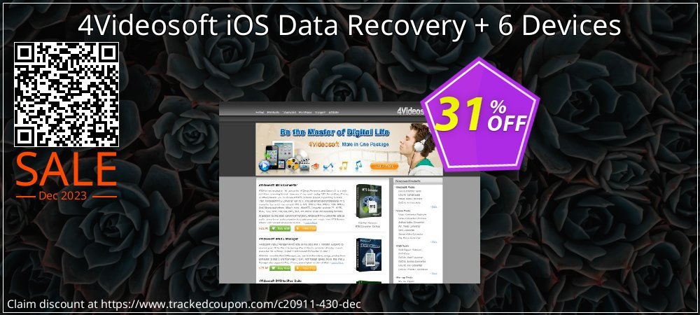 4Videosoft iOS Data Recovery + 6 Devices coupon on Mother Day offering sales