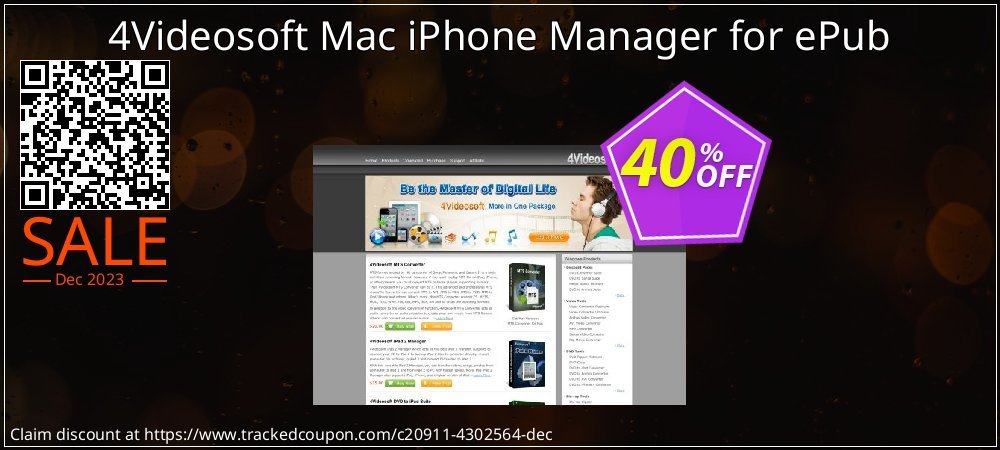 4Videosoft Mac iPhone Manager for ePub coupon on Earth Hour offer