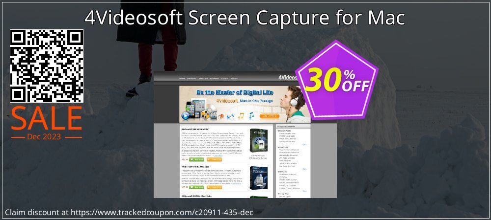 4Videosoft Screen Capture for Mac coupon on World Backup Day promotions