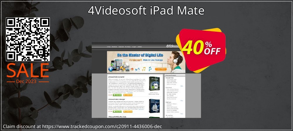 4Videosoft iPad Mate coupon on World Party Day offer