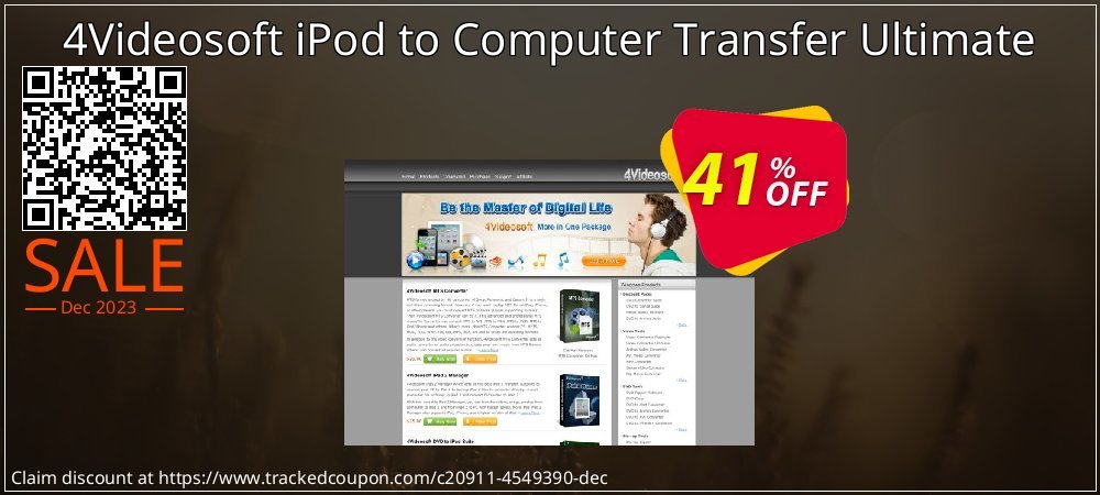 4Videosoft iPod to Computer Transfer Ultimate coupon on National Walking Day offering discount