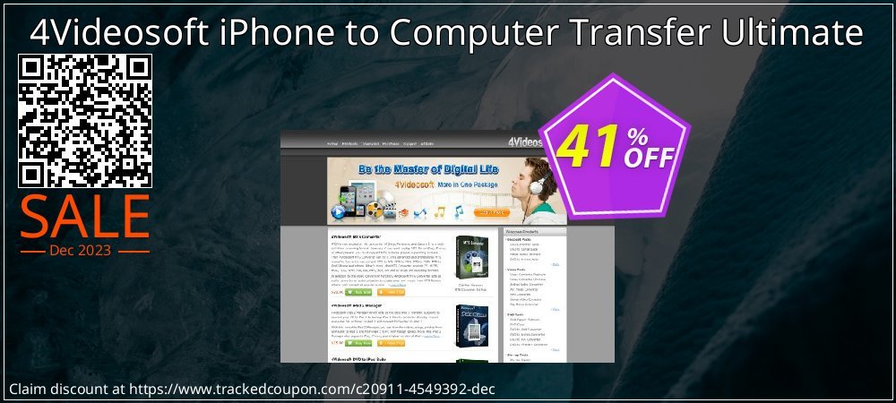 Get 40% OFF 4Videosoft iPhone to Computer Transfer Ultimate discounts