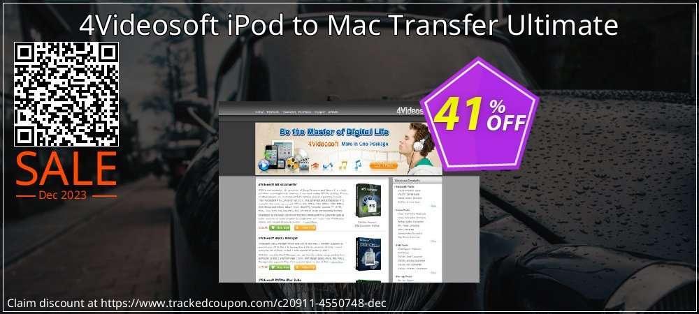 4Videosoft iPod to Mac Transfer Ultimate coupon on National Pizza Party Day offering discount