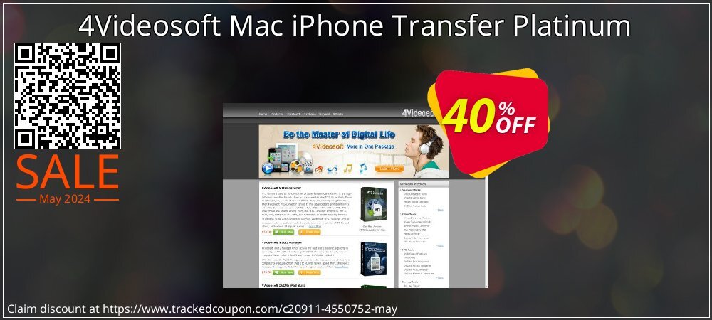 4Videosoft Mac iPhone Transfer Platinum coupon on Working Day promotions