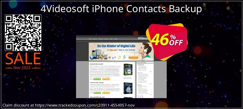 4Videosoft iPhone Contacts Backup coupon on World Wildlife Day promotions