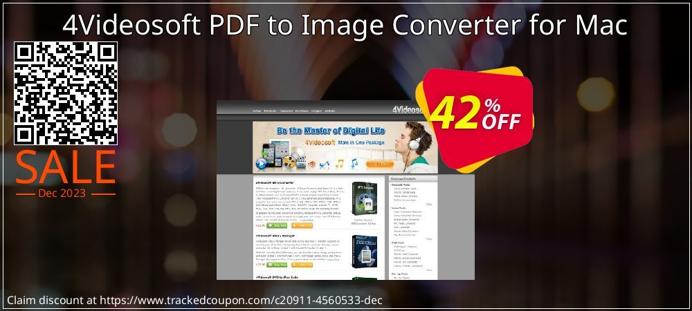 4Videosoft PDF to Image Converter for Mac coupon on Easter Day offering sales