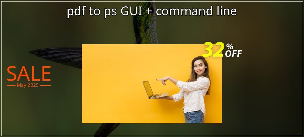 pdf to ps GUI + command line coupon on Easter Day super sale