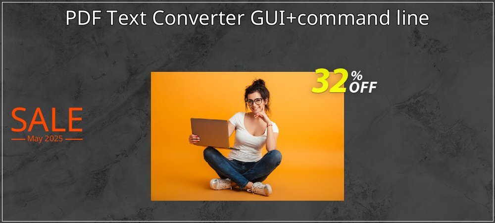 PDF Text Converter GUI+command line coupon on April Fools' Day offer