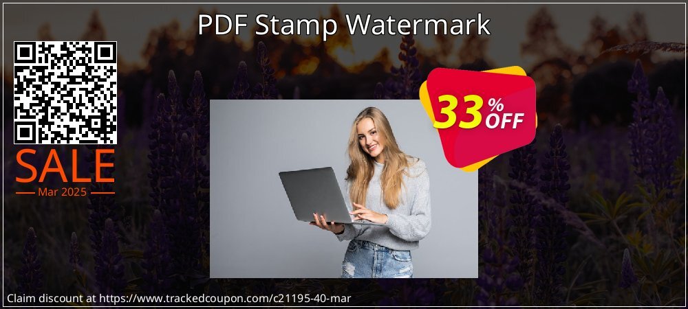 PDF Stamp Watermark coupon on World Backup Day offering sales