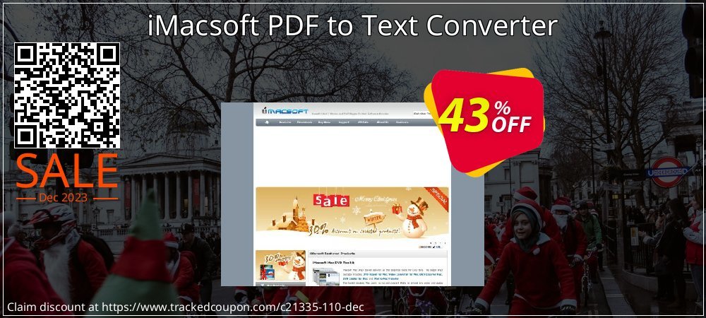 iMacsoft PDF to Text Converter coupon on National Walking Day sales