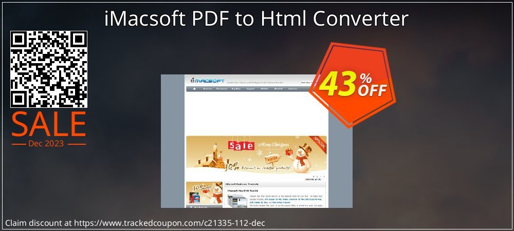 iMacsoft PDF to Html Converter coupon on April Fools' Day offer