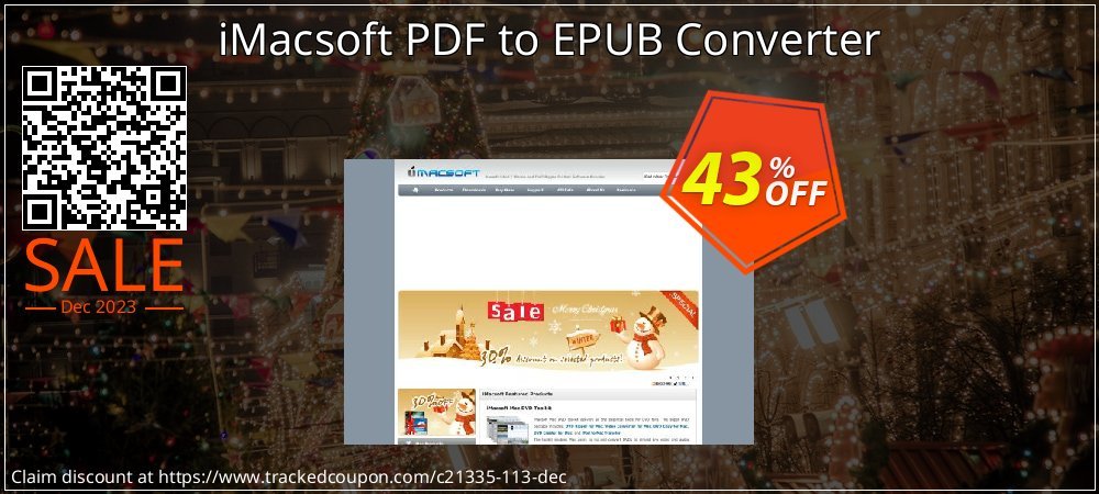 iMacsoft PDF to EPUB Converter coupon on Virtual Vacation Day offer