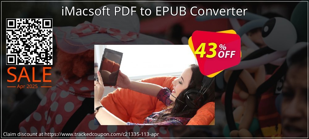 iMacsoft PDF to EPUB Converter coupon on Virtual Vacation Day offer