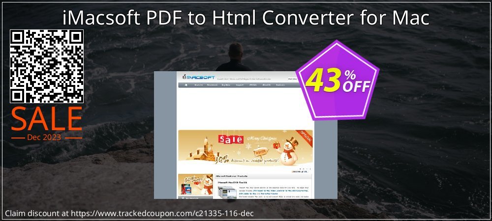iMacsoft PDF to Html Converter for Mac coupon on World Party Day super sale