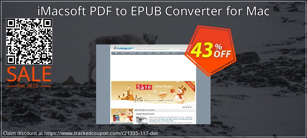 iMacsoft PDF to EPUB Converter for Mac coupon on April Fools' Day discounts
