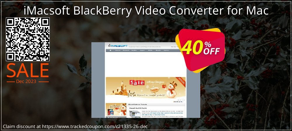 iMacsoft BlackBerry Video Converter for Mac coupon on World Party Day super sale