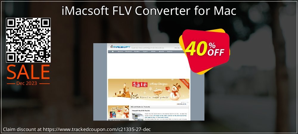 iMacsoft FLV Converter for Mac coupon on Cyber Monday offering sales