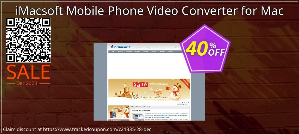 iMacsoft Mobile Phone Video Converter for Mac coupon on Constitution Memorial Day sales