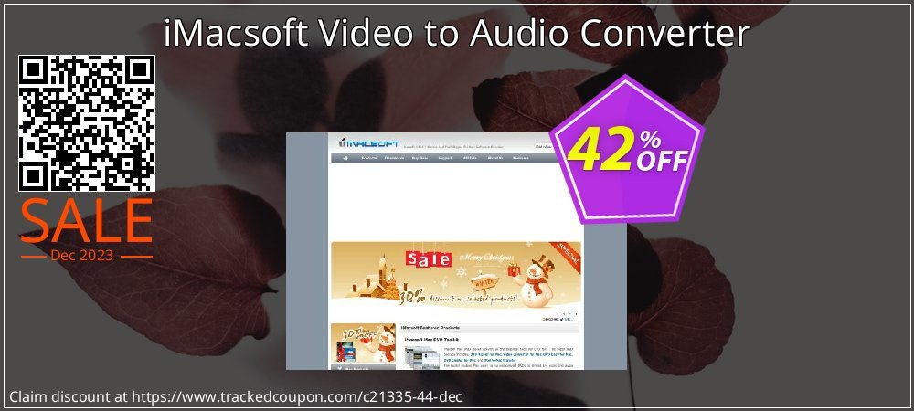 iMacsoft Video to Audio Converter coupon on April Fools' Day offering sales