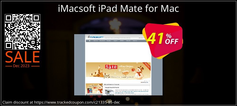 iMacsoft iPad Mate for Mac coupon on National Walking Day offer