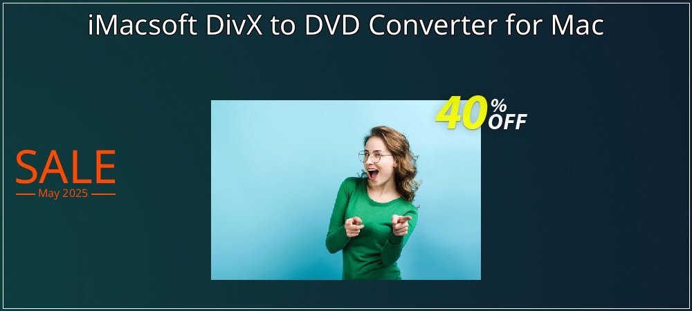 iMacsoft DivX to DVD Converter for Mac coupon on World Party Day offering discount