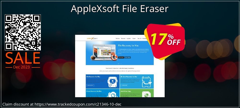 AppleXsoft File Eraser coupon on World Backup Day sales