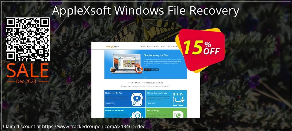 AppleXsoft Windows File Recovery coupon on National Walking Day offering sales