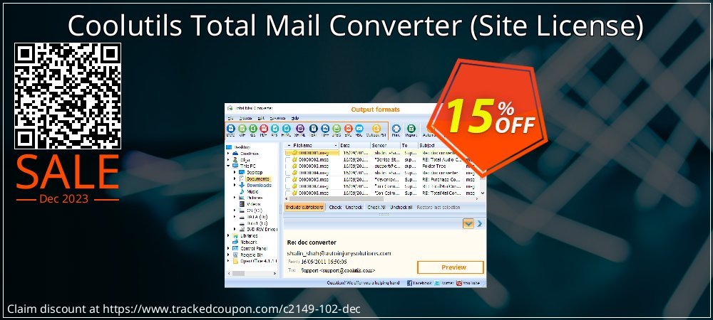 Claim 15% OFF Coolutils Total Mail Converter - Site License Coupon discount February, 2020