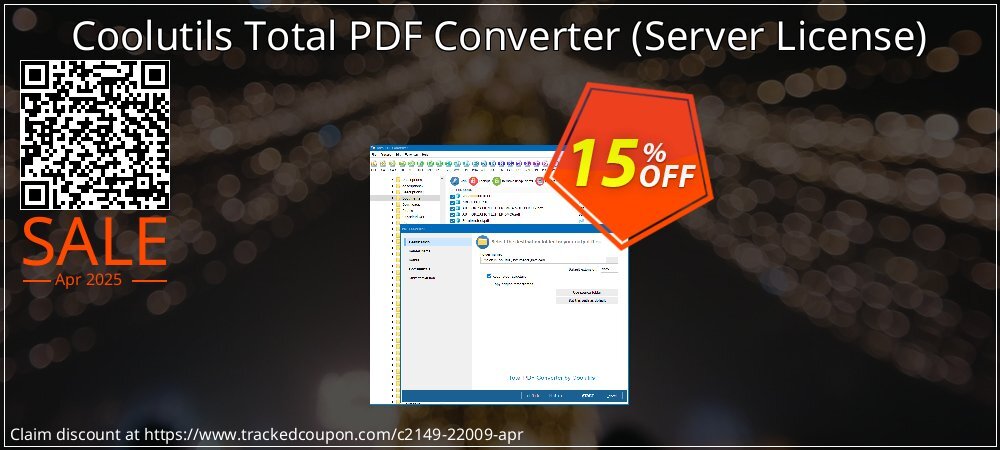 Coolutils Total PDF Converter - Server License  coupon on Tell a Lie Day offering discount