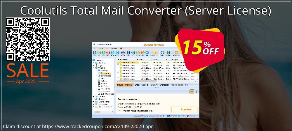 Coolutils Total Mail Converter - Server License  coupon on National Walking Day super sale