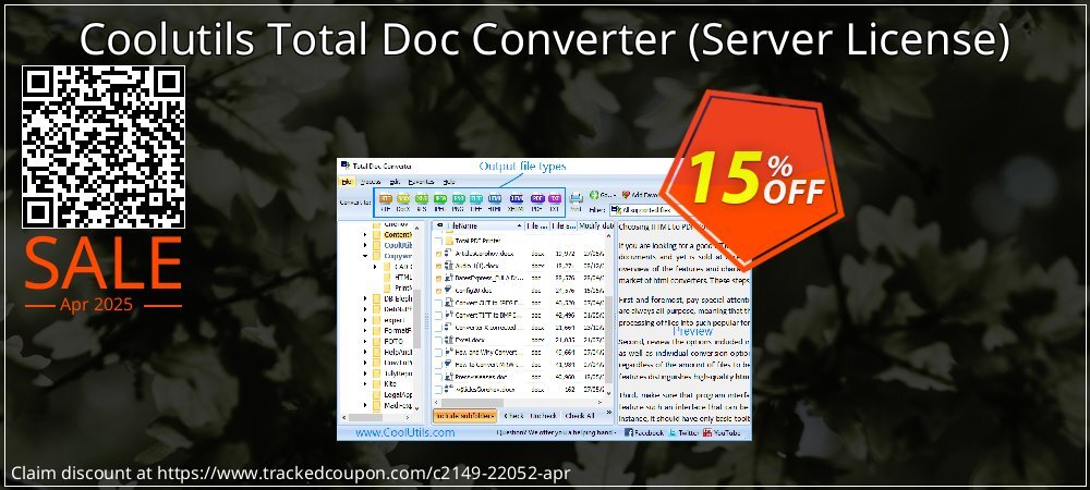 Coolutils Total Doc Converter - Server License  coupon on April Fools' Day offer