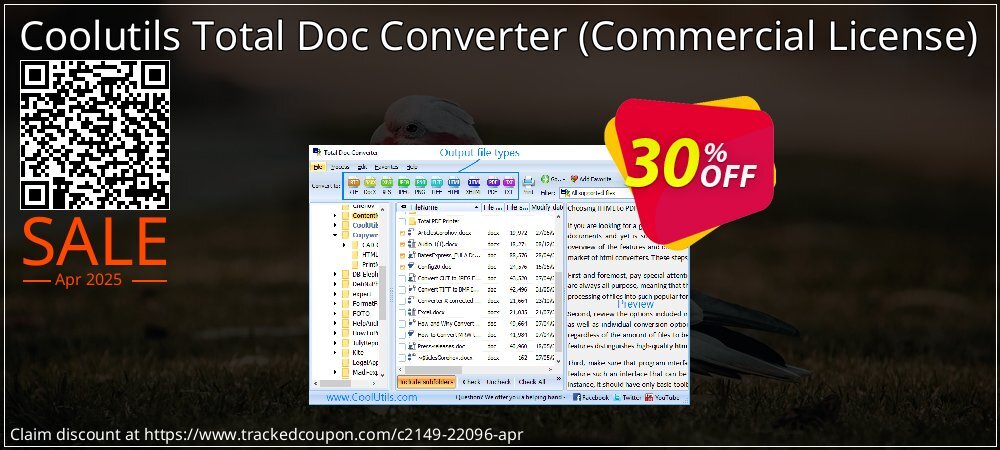 Coolutils Total Doc Converter - Commercial License  coupon on World Party Day deals