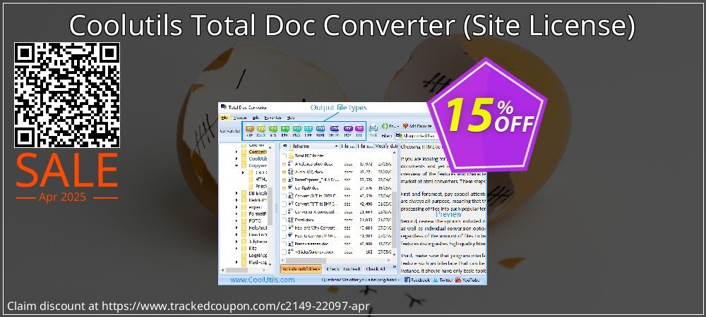 Coolutils Total Doc Converter - Site License  coupon on April Fools' Day offer