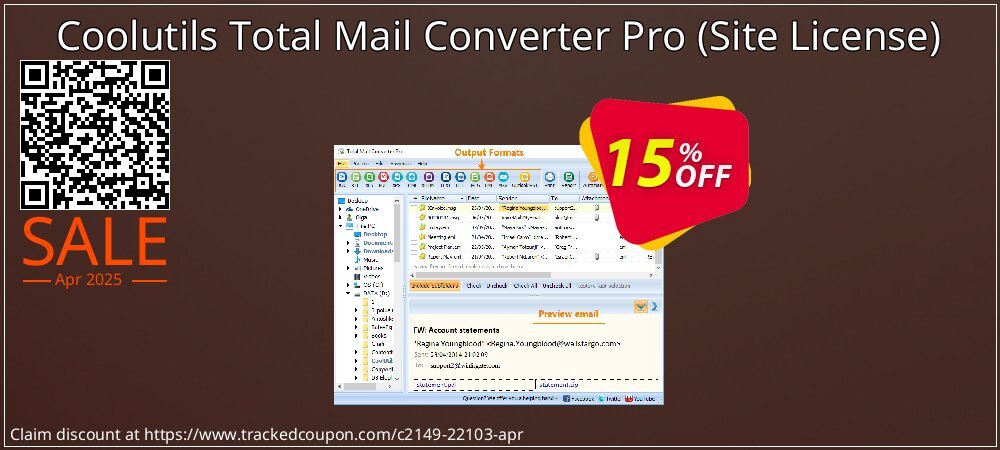 Coolutils Total Mail Converter Pro - Site License  coupon on Easter Day promotions