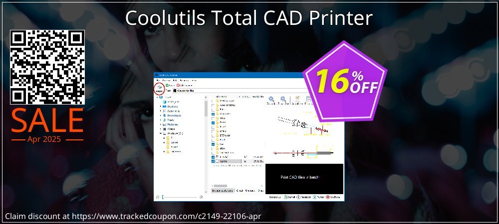 Coolutils Total CAD Printer coupon on World Party Day offer