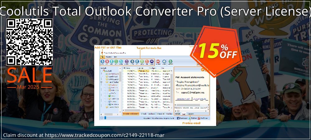 Coolutils Total Outlook Converter Pro - Server License  coupon on Easter Day offering sales