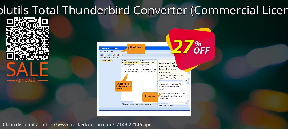 Coolutils Total Thunderbird Converter - Commercial License  coupon on World Party Day super sale