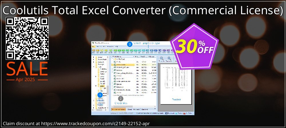 Coolutils Total Excel Converter - Commercial License  coupon on April Fools' Day discount