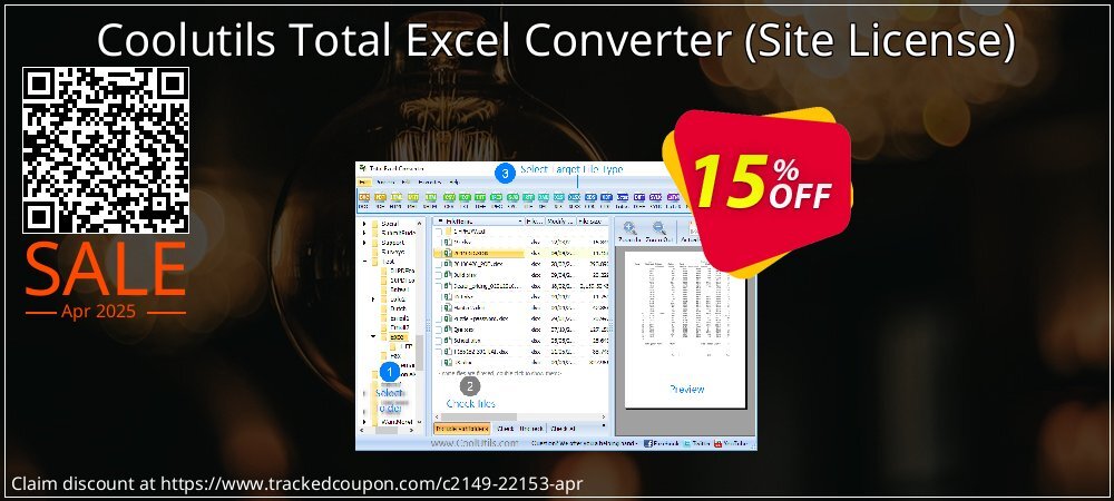 Coolutils Total Excel Converter - Site License  coupon on Easter Day offering discount