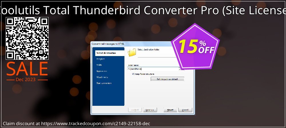Coolutils Total Thunderbird Converter Pro - Site License  coupon on Virtual Vacation Day promotions