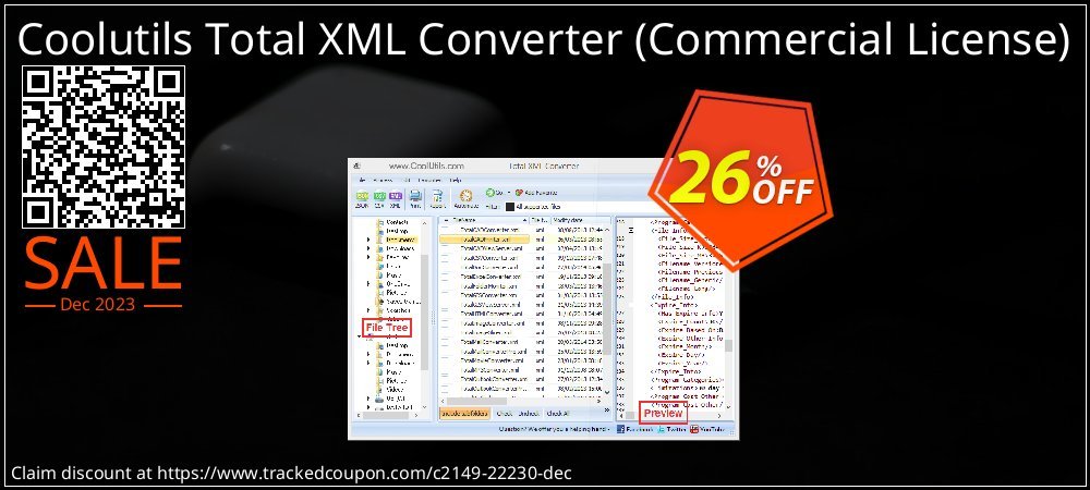 Coolutils Total XML Converter - Commercial License  coupon on National Walking Day sales