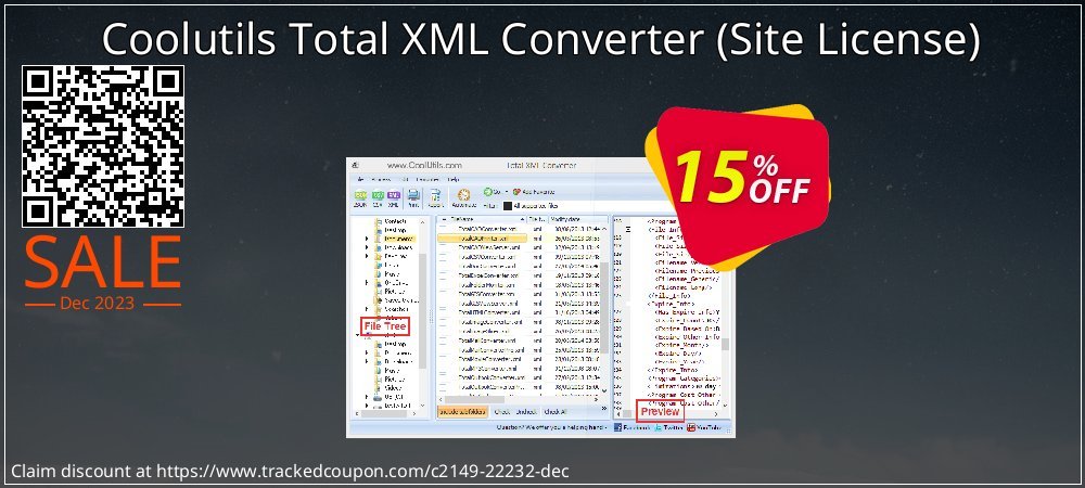 Coolutils Total XML Converter - Site License  coupon on April Fools' Day offer
