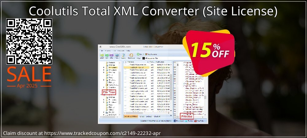 Coolutils Total XML Converter - Site License  coupon on April Fools' Day offer