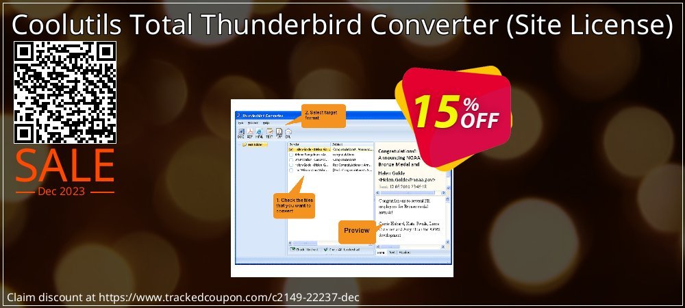 Coolutils Total Thunderbird Converter - Site License  coupon on April Fools' Day discounts