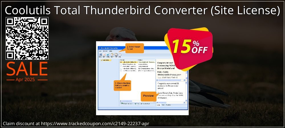 Coolutils Total Thunderbird Converter - Site License  coupon on April Fools Day super sale