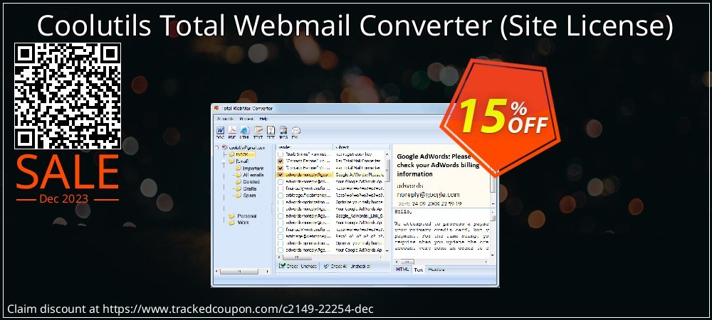 Coolutils Total Webmail Converter - Site License  coupon on Tell a Lie Day super sale
